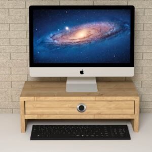 Alya Sapphire Oak Monitor Riser Stand