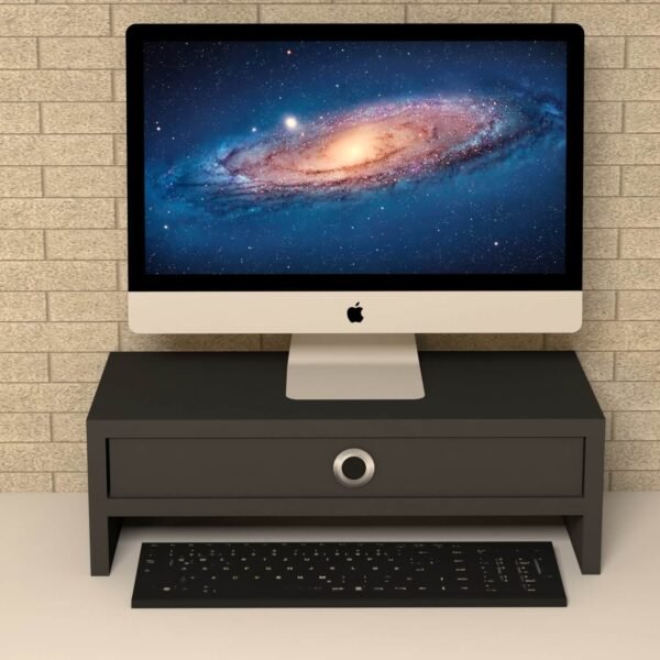 Alya Black Monitor Riser Stand
