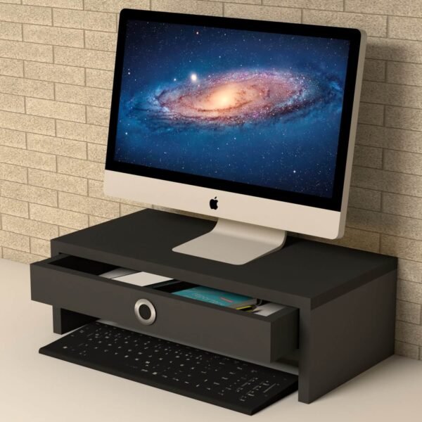 Alya Black Monitor Riser Stand - Image 4