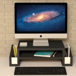 Atlas Black Monitor Riser Stand