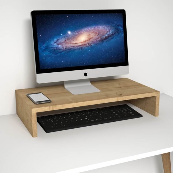 Mary Sapphire Oak Monitor Riser - Image 3